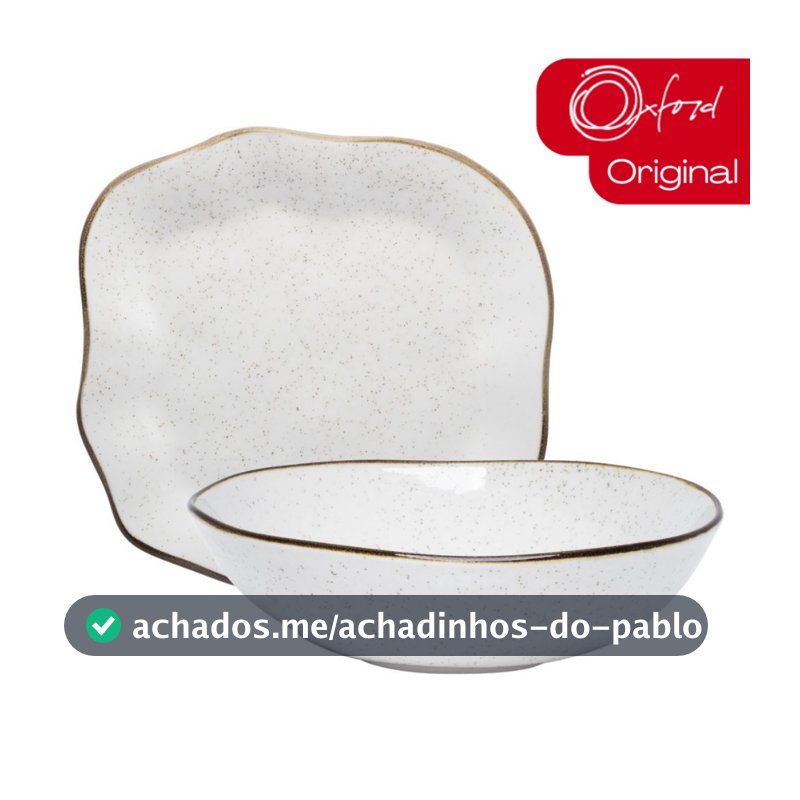 Conjunto Travessa Saladeira Baixelas Para Servir Ryo Maresia Areia Oxford Porcelanas