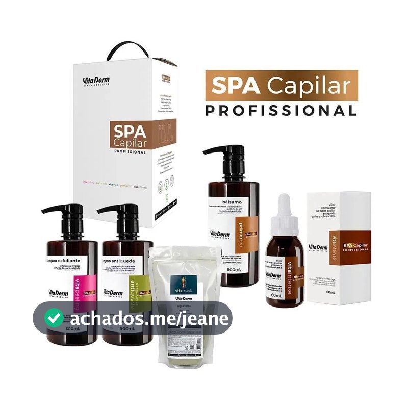 Vita Derm Kit Spa Capilar Profissional (5 Produtos)
