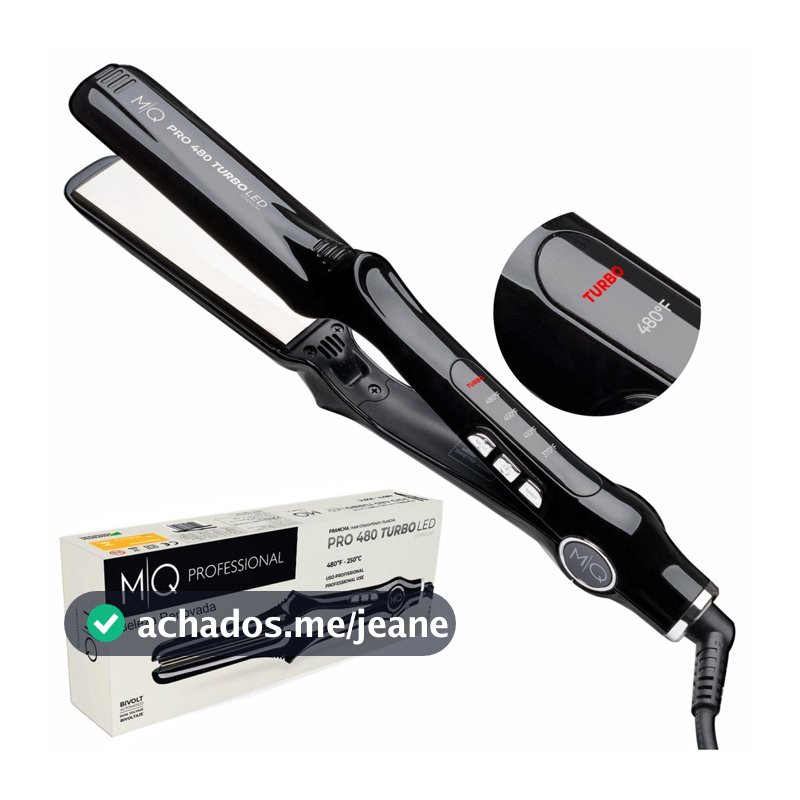 Chapinha prancha mq hair pro turbo 480 profissional bivolt