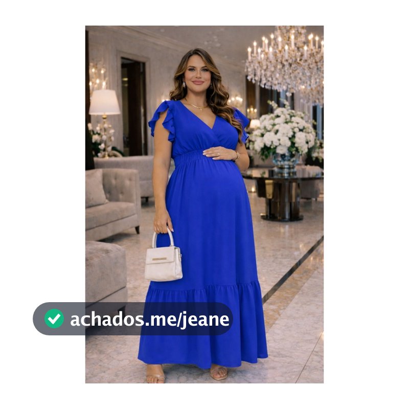 VESTIDO GESTANTE LONGO PREMIUM– CONFORTO TOTAL, VALORIZA A BARRIGA, ESTOQUE LIMITADO, ENVIO IMEDIATO