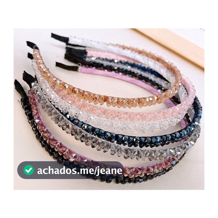 Kit 6 Tiaras Com Modelos Variados De Cristal