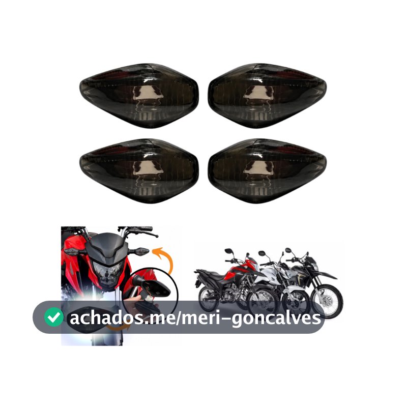 4 Lente Seta Pisca Fume Xre190 Nxr Bros160 CG Fan160 Titan160 Start160 Fan125i 2014 Á 2026