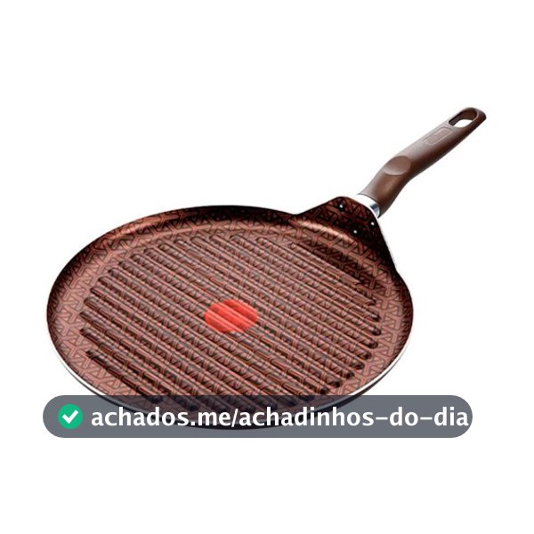 Grill Antiaderente Resist 5X Redondo Expert 30cm Rochedo