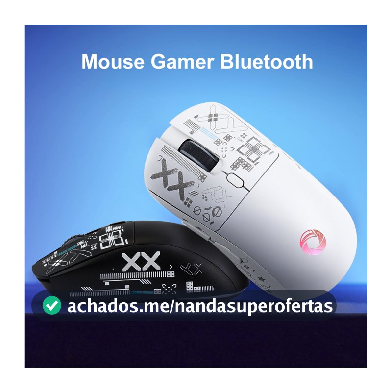 Uniwity Mouse Sem Fio Recarregável com Bluetooth, RGB e Design Ergonômico – Conforto e Estilo