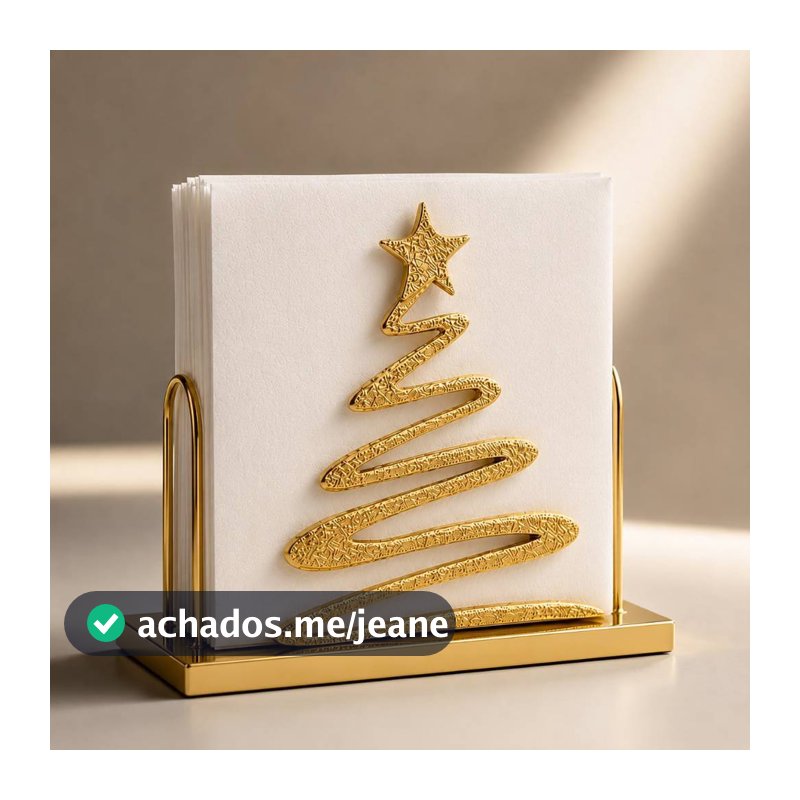 Porta guardanapos Natalino Árvore de Natal decorativo de mesa Natal Exclusivo em 3D