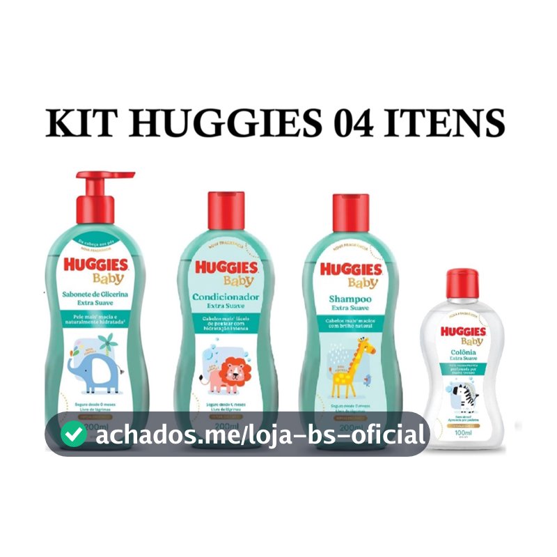 Kit Huggies de higiene infantil Extra Suave Livre de Lágrimas (Val.: 03/2028)