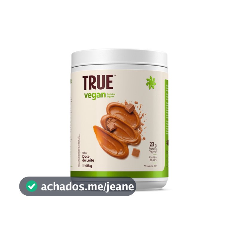 Proteína Vegana True Vegan - Doce de Leite - 418g