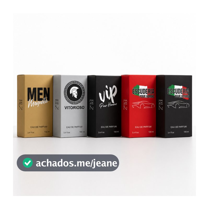 Kit 5 Perfumes Masculinos Referência Importada 100ml Alta Fixação - Beleza Que Só