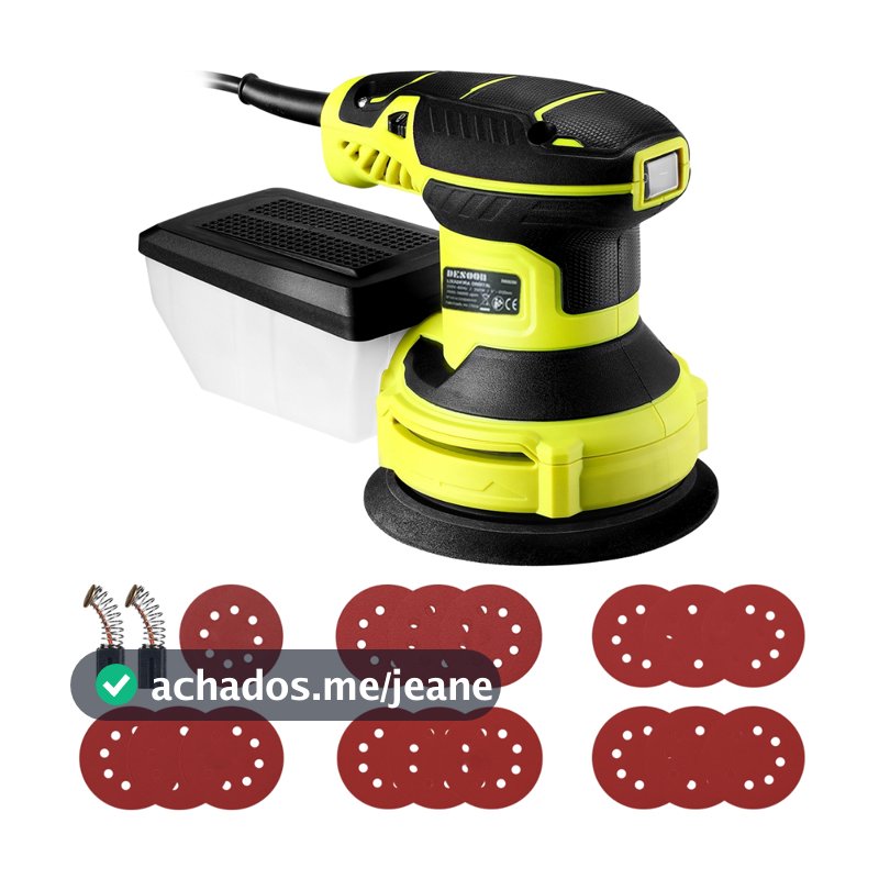 Lixadeira Eletrica Profissional 350w Para Madeira Gesso Parede127/220V Lixadeira Orbital Roto Desoon