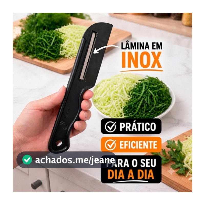 Fatiador de couve fininha e repolho facil utensilio domestico cozinha pratica donas de casa