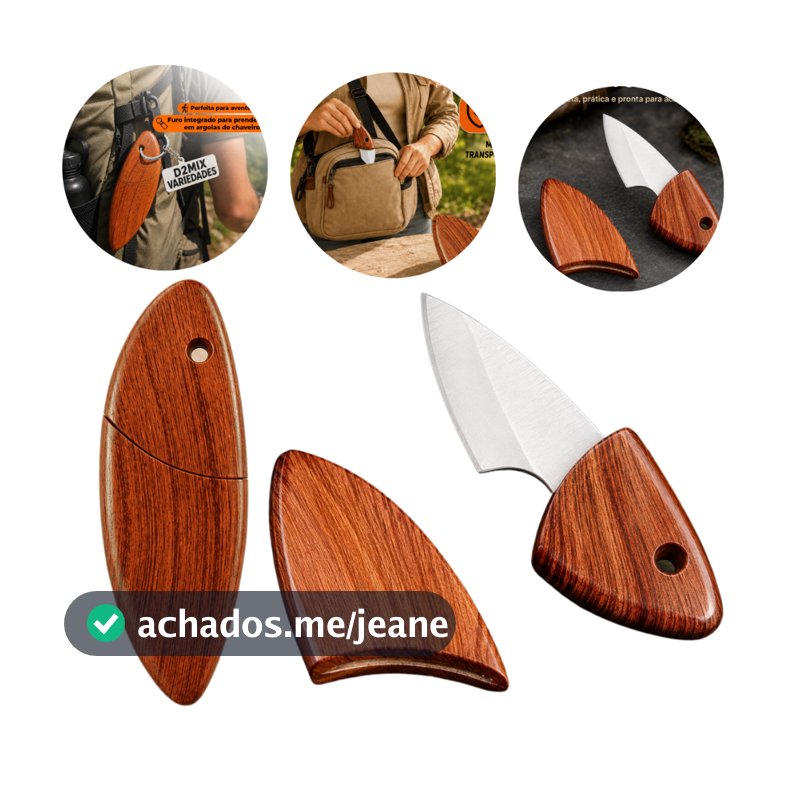 Faca De Frutas Aço Inox Com Bainha Mini Faca Para Piquenique caça pesca camping churrasco