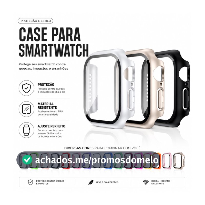 Capa Case Capinha Película APPLE WATCH 11 10 9 8 7 6 5 4 3 2 SE 38mm 40mm 41mm 42mm 44mm 45mm 46mm