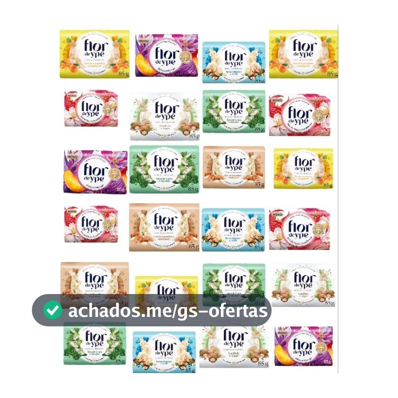Kit Sabonete Flor de Ypê 85g - 12 Unidades ou 24 unidades (Atacado)