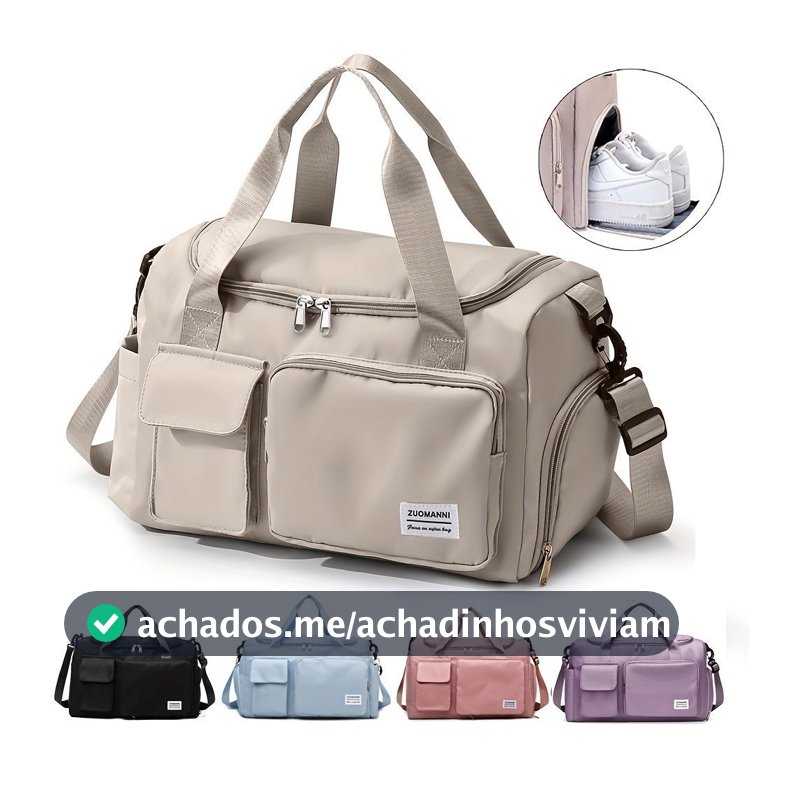 Bolsa Mala de Viagem Multifuncional de Grande Capacidade Resistente e Impermeável