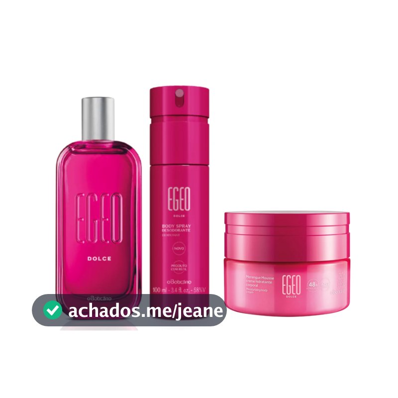 Egeo Dolce Oboticário - Monte seu Kit :)