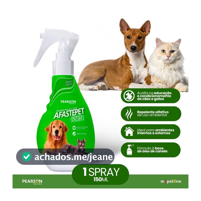 Afaste Pet Forte Spray Educador Pearson para Cães e Gatos - 150 mL