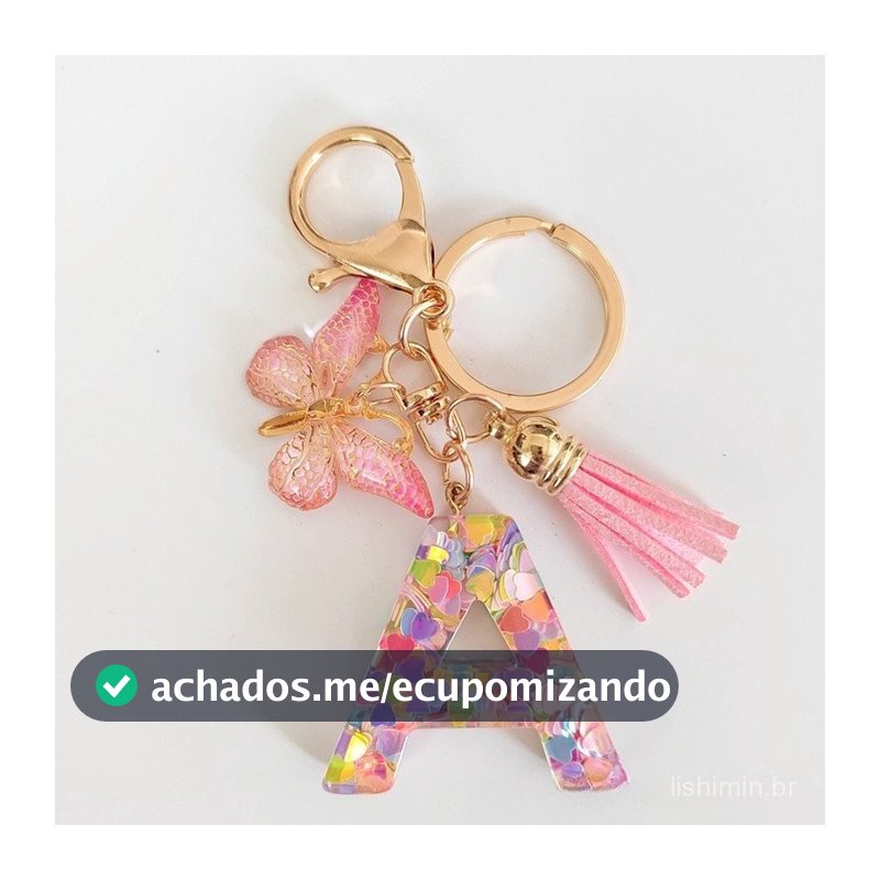 Atacado Transfronteiriço Chaveiro de Lantejoulas Rosa com Pingente de Borboleta e Franja - Acessórios de Joias