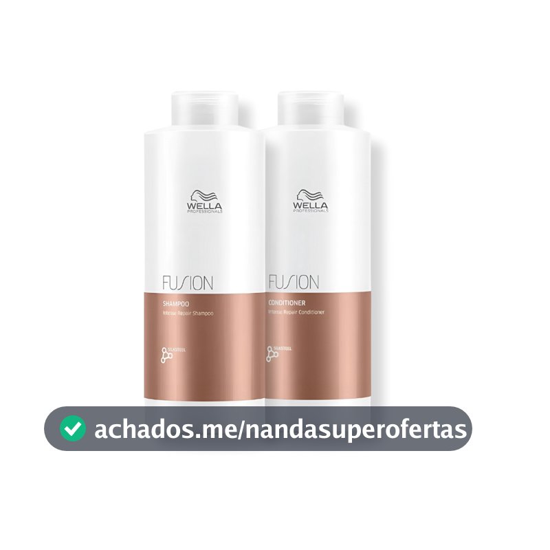 Kit Wella - Shampoo 1L e Condicionador 1L Fusion