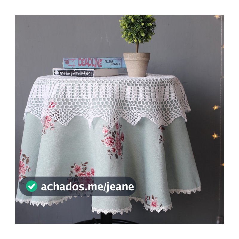 Iris país viagem americano inglês rosa Chenille High-End toalha de mesa redonda toalha de mesa de café capa toalha estil