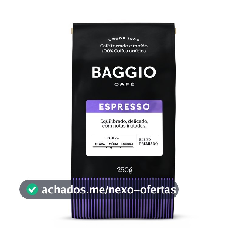 Baggio Café - Café Torrado e Moído - Blend Premiado -  Espresso 250g