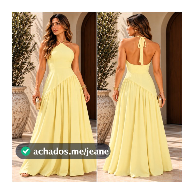 Vestido Longo Feminino Alfaiataria Marrant Frente Única Elegante Festa Natal Ano Novo