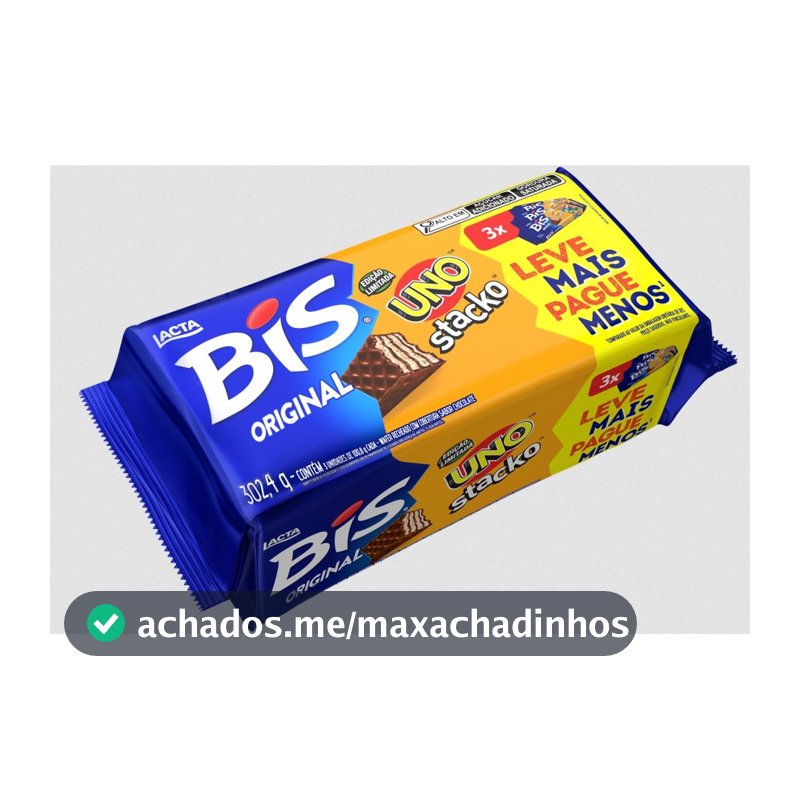 Bis Tripack Ao Leite Uno Stacko Lacta 302,4G