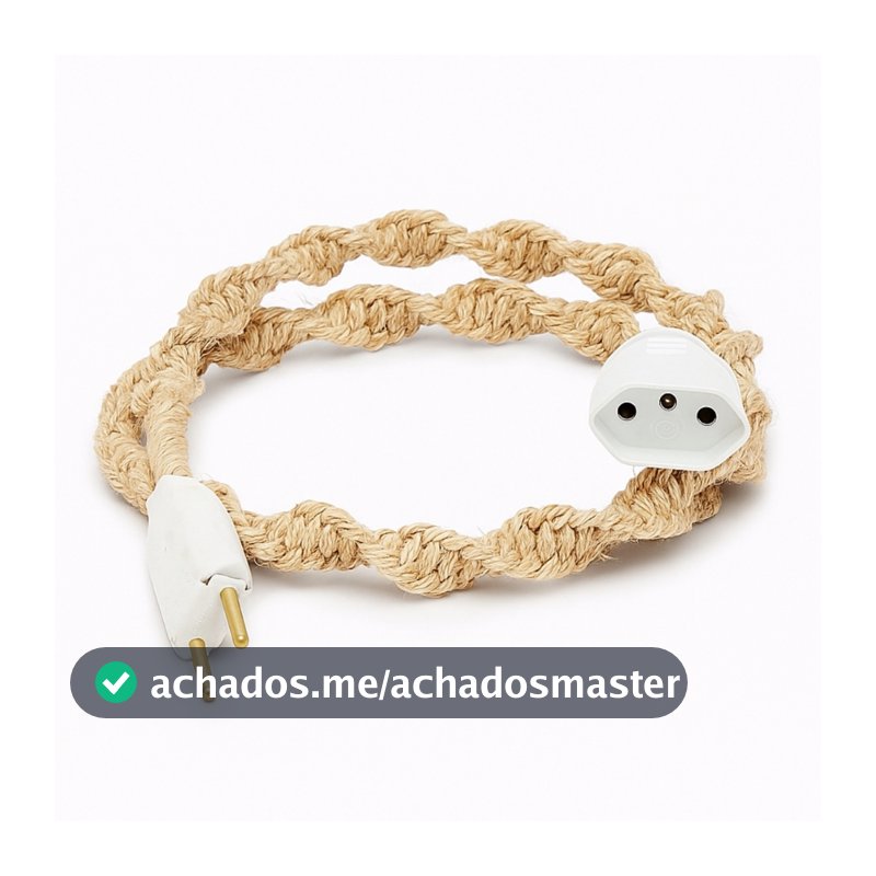 Extensão de Macrame com Corda de Sisal 1m