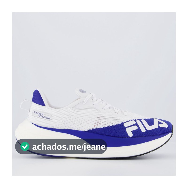 Tênis Fila Racer Speedzone Branco e Azul