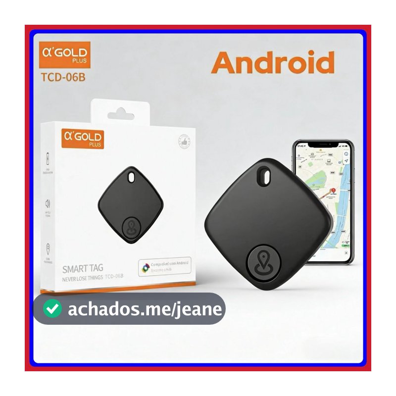 Rastreador Inteligente Smart Tag Compatível com Find Hub Google Android para Chaves Pets Malas
