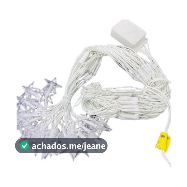 Pisca Cascata Com Estrela 160 Led 4 Metros