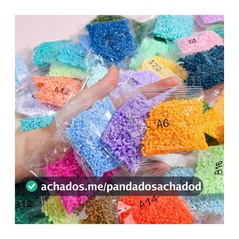 Perler Hama Beads 2.6mm Pixel Arte 1.000 Pçs Coloridas Varias Cores