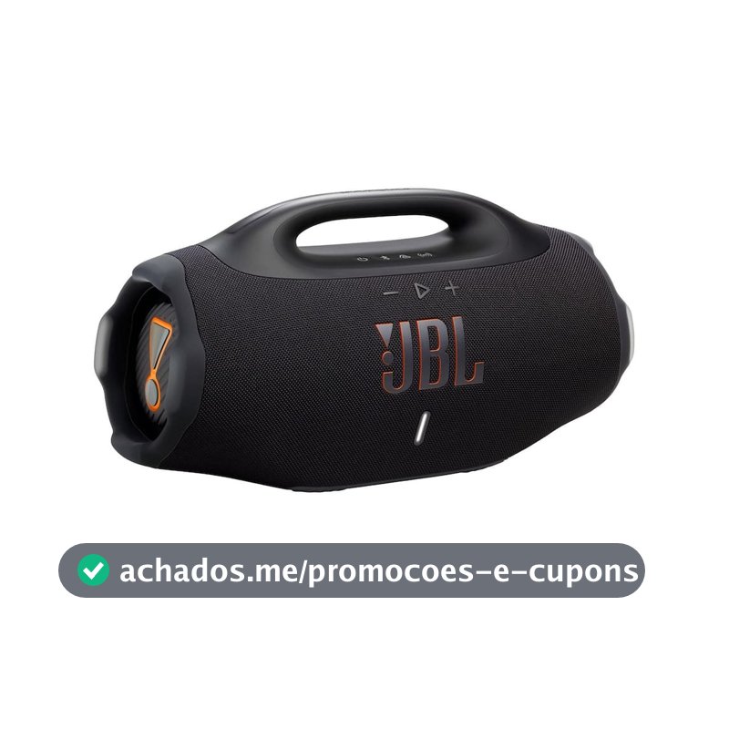 Caixa de Som JBL Boombox 4 210W Bluetooth IP68 Bateria 34h Preto