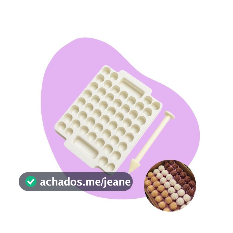 Placa Porcionadora 10g Brigadeiros - 50 Cavidades Caparroz