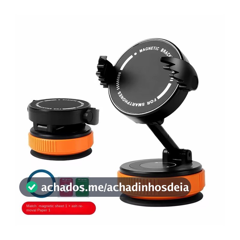 Suporte Magnético para Celular Universal com Ventosa Mesa Carro Maxmay