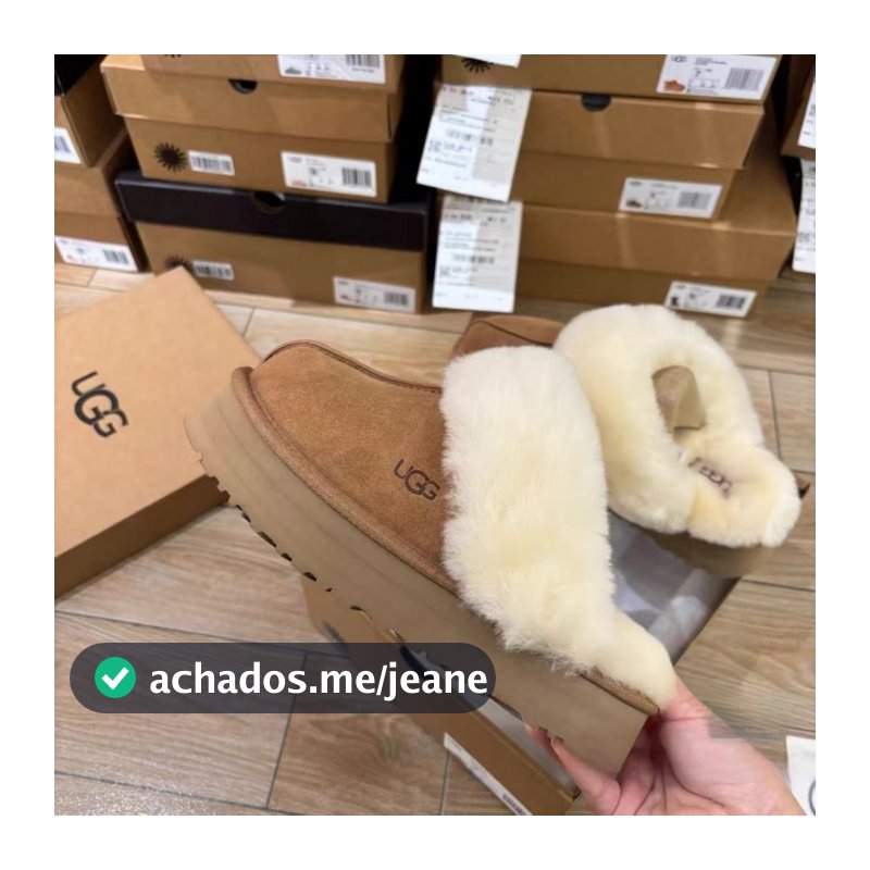 U-GG 2025 Novos Sapatos Baotou Chinelos de Neve de Algodão para o Meio Outono e Inverno