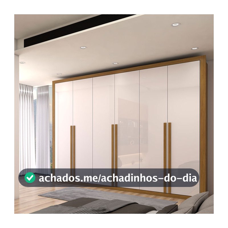 Guarda-Roupa Casal Classic 6 Portas 6 Gavetas 100% MDF - Panorama Móveis
