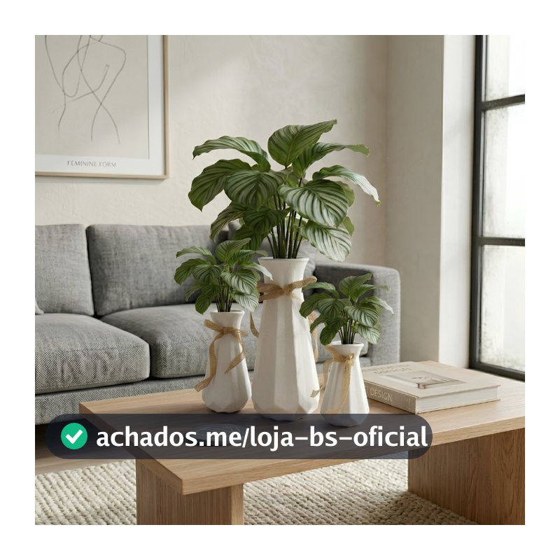 Vaso para Planta Decorativo Texturizado Moderno Escritório/Sala Castela