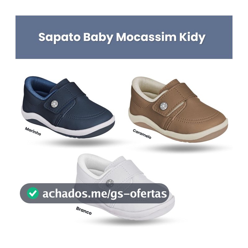 Tênis Mocassim Baby Kidy Colors Equilíbrio Primeiros Passos