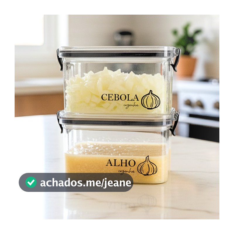 Pote Multiuso com Vedação Hermética e Click 460ml/950ml – Porta Mantimento, Freezer, Despensa, Geladeira
