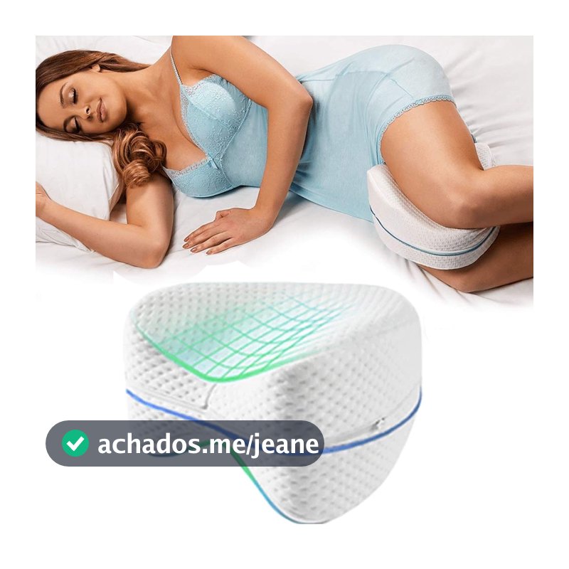 Travesseiro Almofada De Postura Para Pernas Pés Joelhos Ortopédico