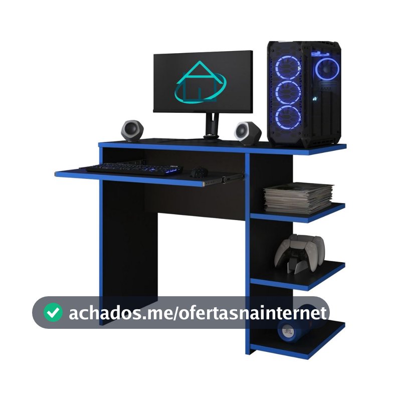 Mesa Escrivaninha Para Computador Escritório Pc Gamer RTX E&A - COR