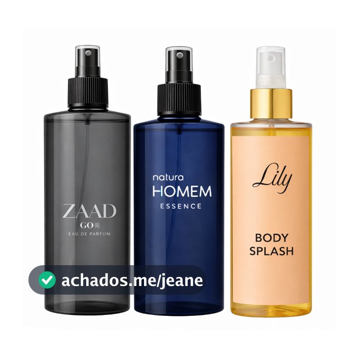 BODY SPLASH PERFUME - HOMEM, ZAAD, LILY