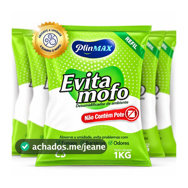 1kg a 5kg Evita mofo PlinMax Desumidificador - Anti Mofo Refil