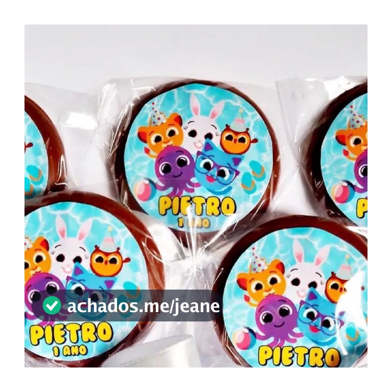 kit Pirulito de chocolate personalizado / doces para lembrancinhas de aniversário