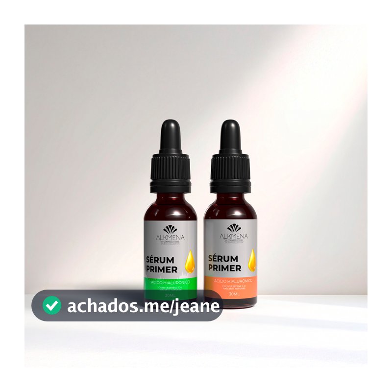 Kit Sérum facial - Ácido Hialurônico 30ml / Sérum Primer Vitamina C 30ml Presenteável - Alkmena