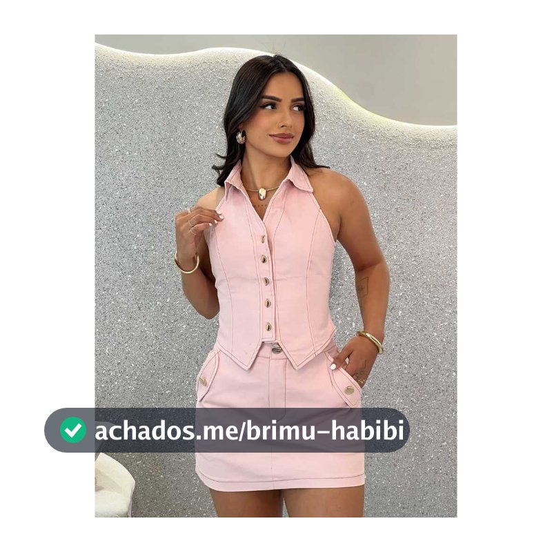 Conjunto Feminino Saia E Colete Alfaiataria Elegante