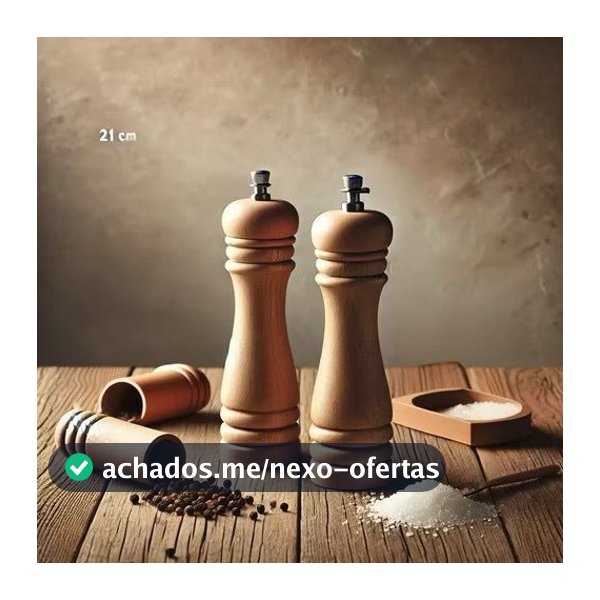 Moedores De Sal Pimenta Especiarias Em Madeira Premium Decoração da cozinha 40,5X26X2
