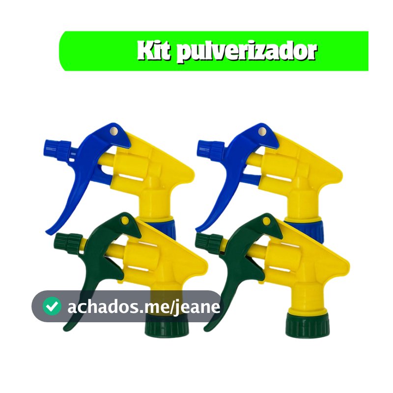 Kit Pulverizador gatilho Borrifador pra Garrafa Pet Reforçado