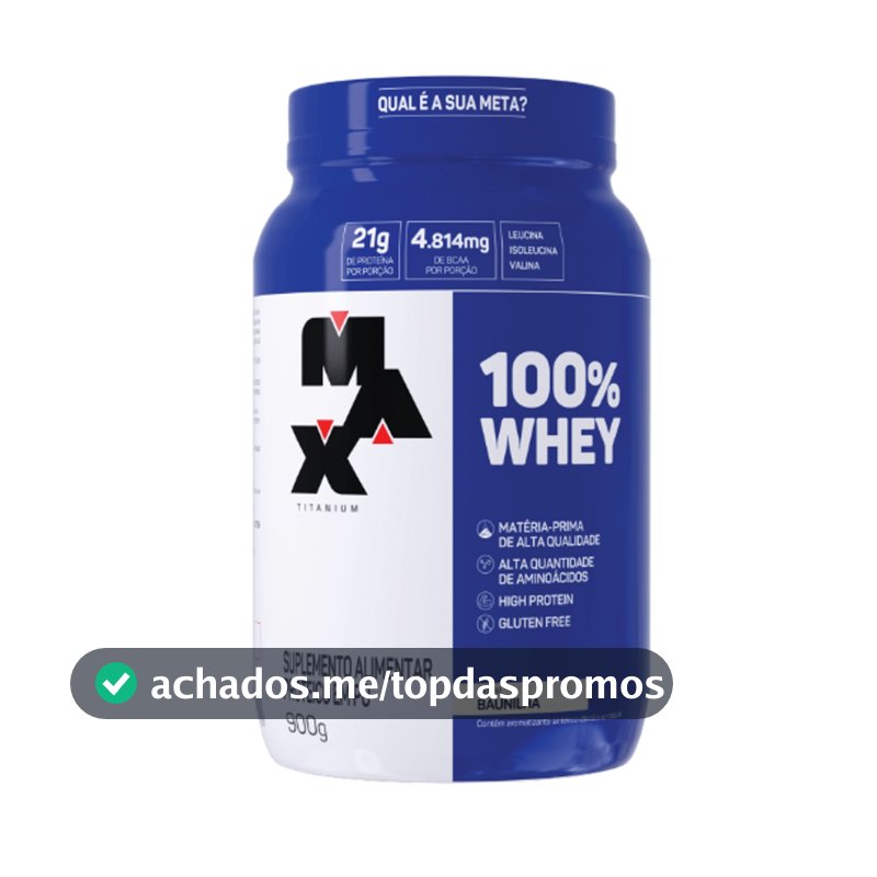 100% Whey Pote - 900g - Max Titanium
