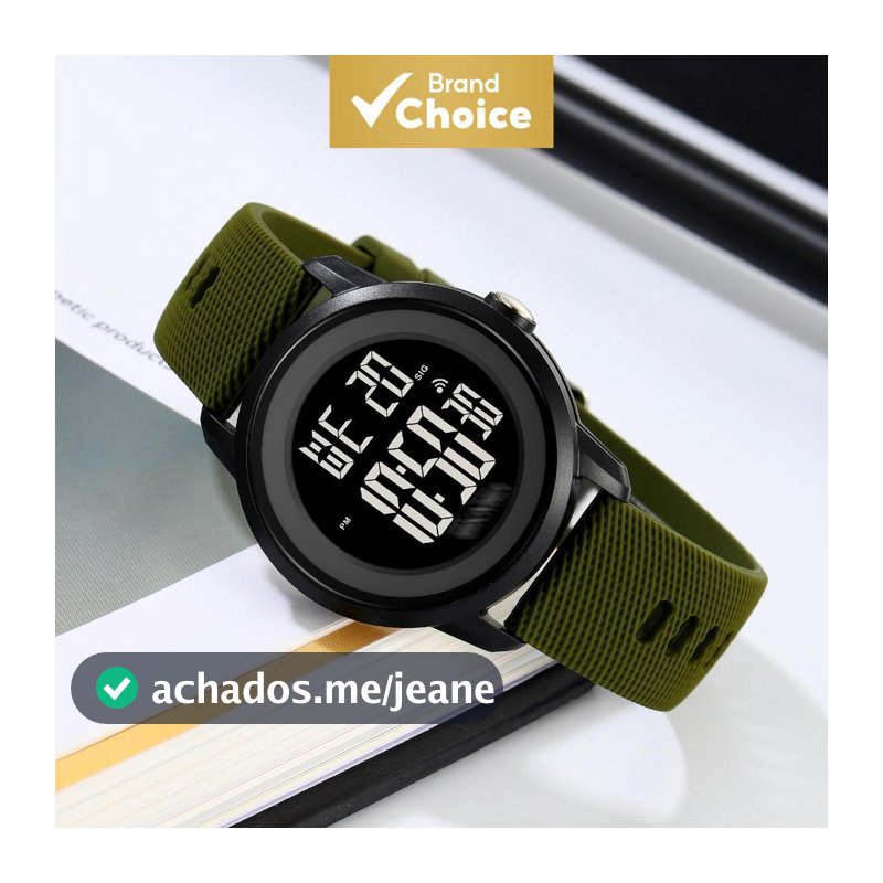 SKMEI 2218 Relógio De Pulso Esportivo Digital Para Homens Com Contagem Regressiva E Cronômetro 5Bar À Prova D'água